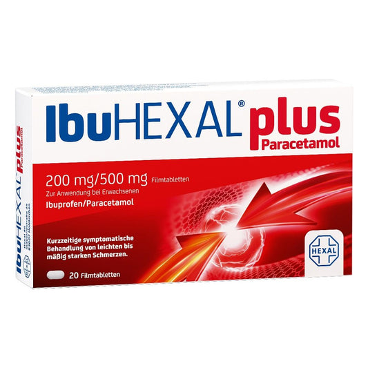Ibuhexal Plus Paracetamol 200 Mg/500 Mg Filmtabl. (20 stk)