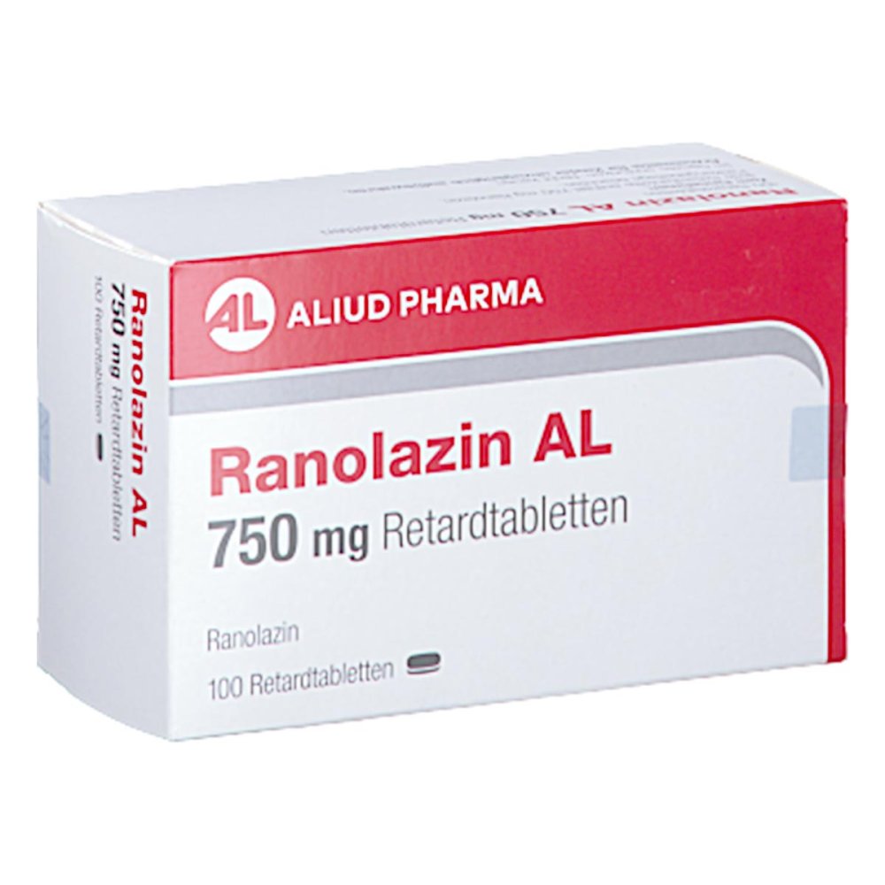 Das Produktfoto zeigt Ranolazin Al 750 Mg Retardtabletten (100 stk) PZN 18335793