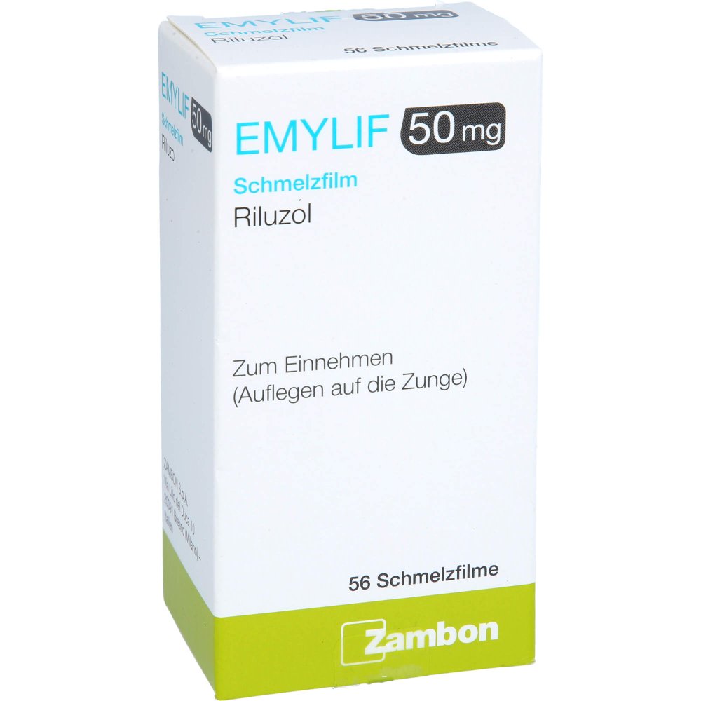Das Produktfoto zeigt Emylif 50 Mg Schmelzfilm (56 stk) PZN 18359552