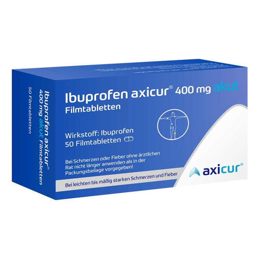 Ibuprofen Axicur 400 Mg Akut Filmtabletten (50 stk)
