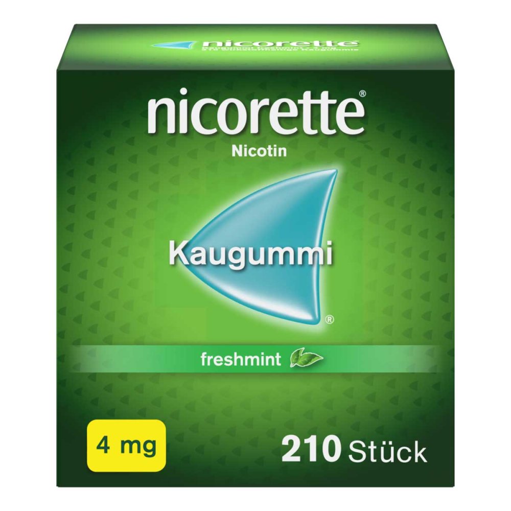 Nicorette Kaugummi 4 Mg Freshmint (210 stk)