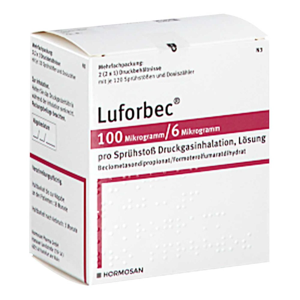 Luforbec 100 Μg/6 Μg 120 Hub Dosieraerosol (2 stk)
