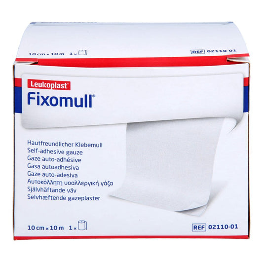 Das Produktfoto zeigt Fixomull Klebemull 10 Cmx10 M (1 stk) PZN 18395080