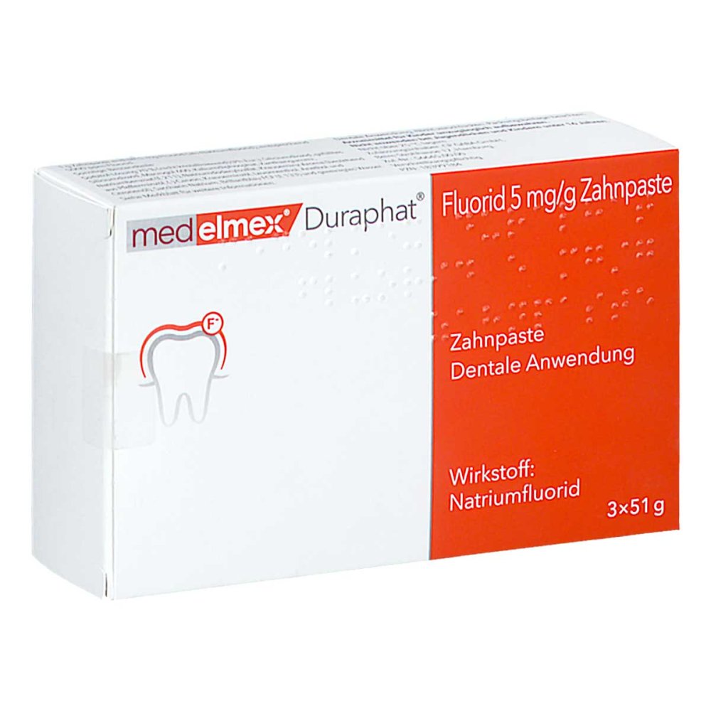 Medelmex Duraphat Fluorid 5 Mg/G Zahnpasta (3X51 g)