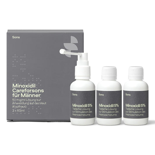 Minoxidil Careforsons Männer 50 Mg/Ml Lsg.Anw.Haut (3X60 ml)