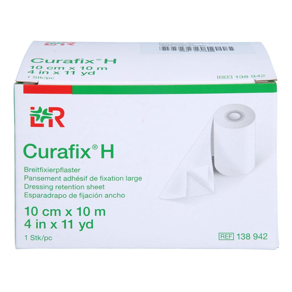 Das Produktfoto zeigt Curafix H Fixierpflaster 10 Cmx10 M (1 stk) PZN 18658728