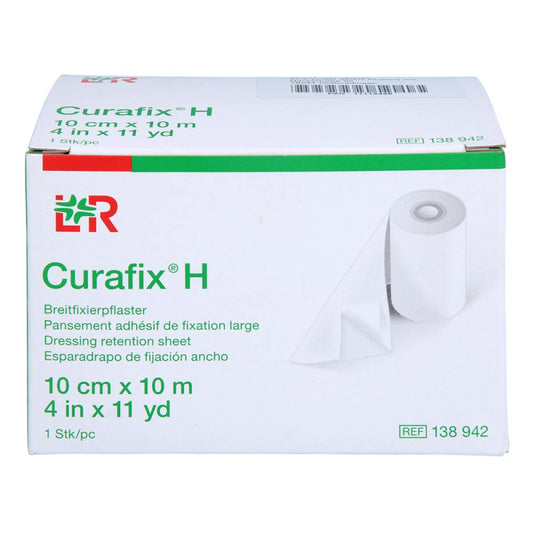Das Produktfoto zeigt Curafix H Fixierpflaster 10 Cmx10 M (1 stk) PZN 18658728