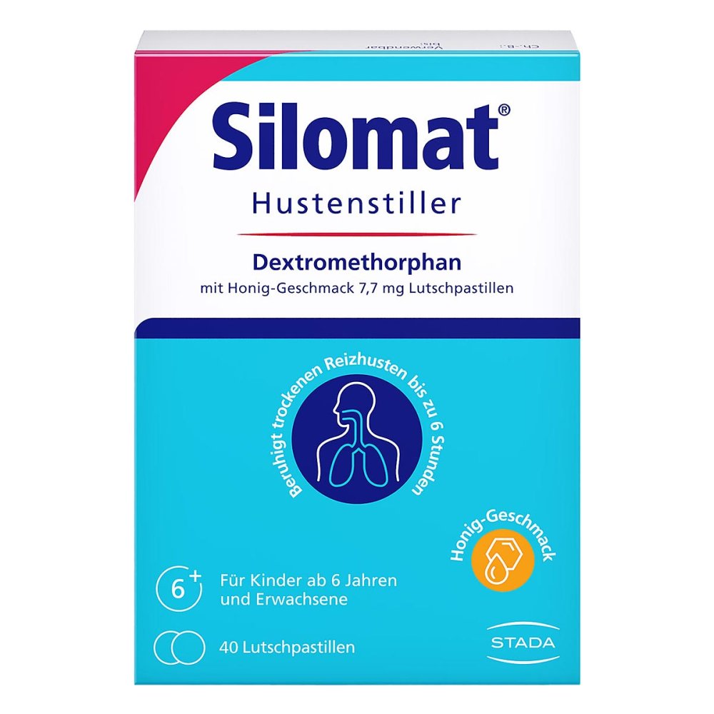 Silomat Hustenstiller Dmp M.Honig-Geschm.7,7mg Lup (40 stk)