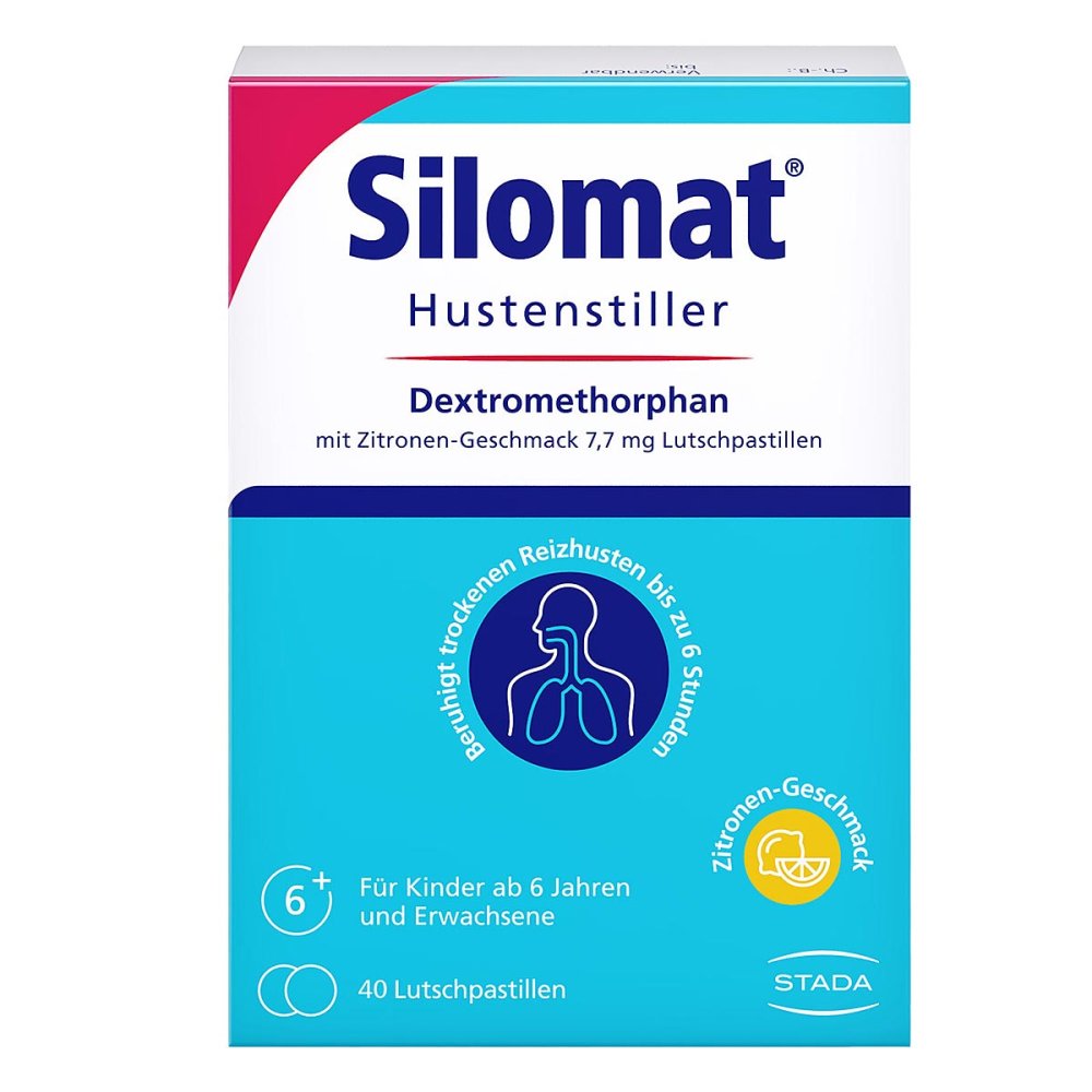 Silomat Hustenstiller Dmp Zitron.-Geschm.7,7mg Lup (40 stk)