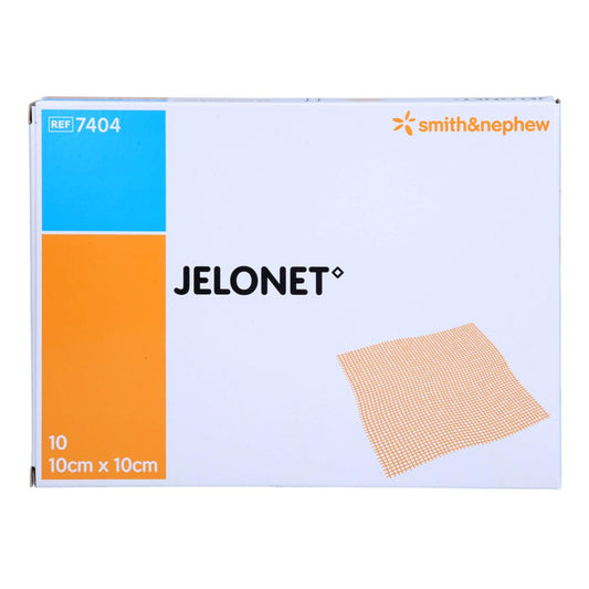 Das Produktfoto zeigt Jelonet Paraffingaze 10x10 Cm Steril (10 stk) PZN 18676459