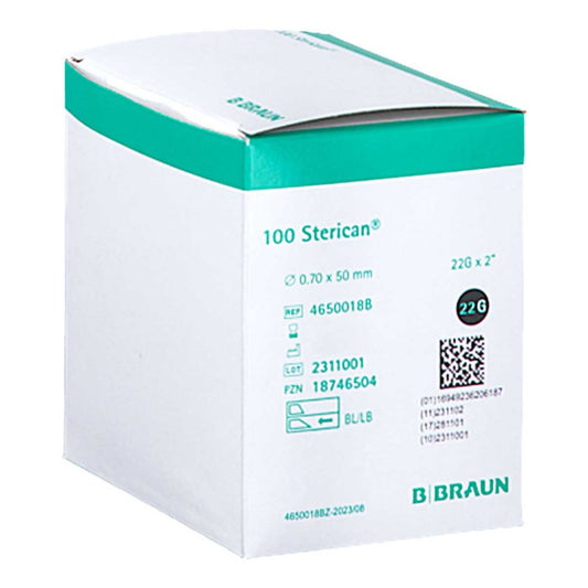 Sterican Einmalkanüle 22 G 50 Mm (100 stk)