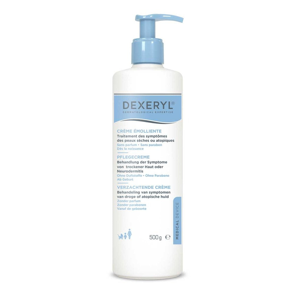 Das Produktfoto zeigt Dexeryl Pflegecreme (500 g) PZN 18747739