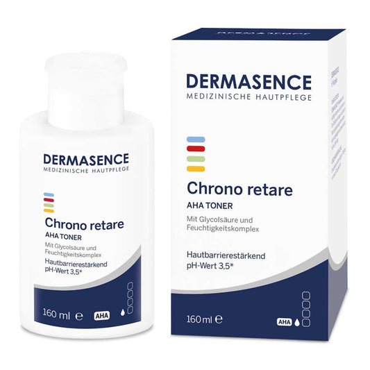 Das Produktfoto zeigt Dermasence Chrono Retare Aha Toner (160 ml) PZN 18834993
