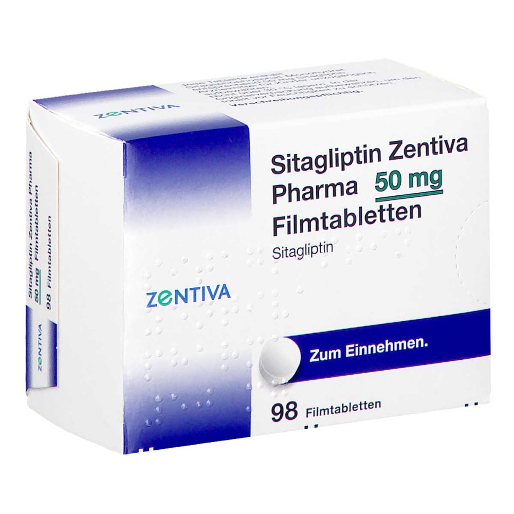 Sitagliptin Zentiva Pharma 50 Mg Filmtabletten (98 stk)