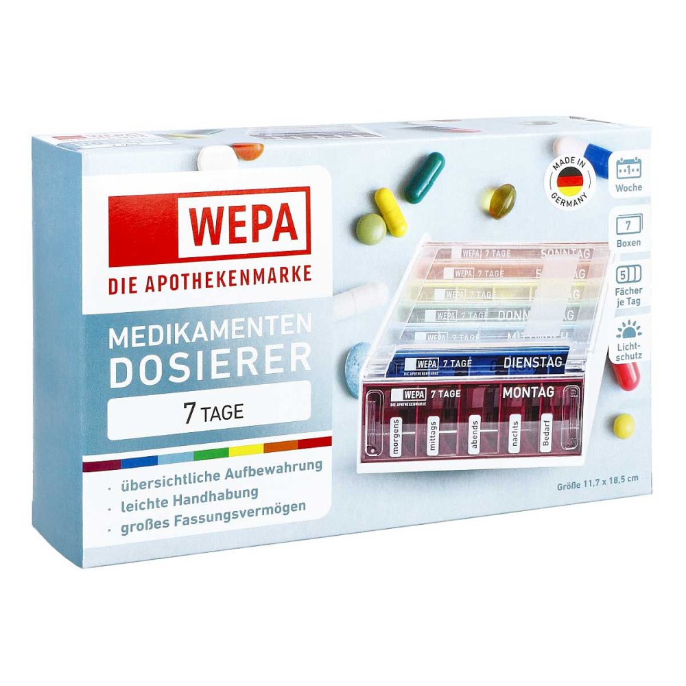 Wepa 7 Tage Wochenmagazin Uv-Schutz+ Regenbogen (1 stk)