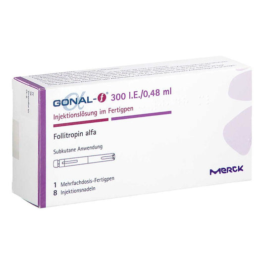 Das Produktfoto zeigt Gonal-F 300 I.E./0,48 Ml 22 Mikr./0,48ml Fertigpen (1 stk) PZN 18881314
