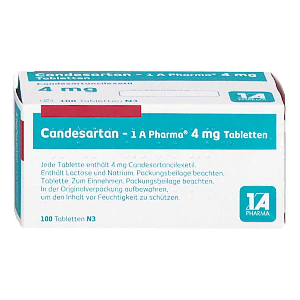 Candesartan-1a Pharma 4 Mg Tabletten (100 stk)