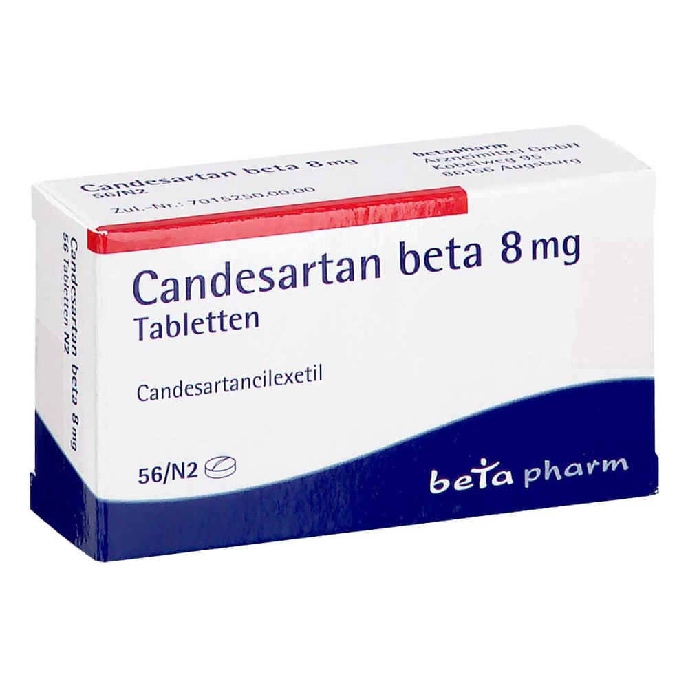 Candesartan Beta 8 Mg Tabletten (56 stk)