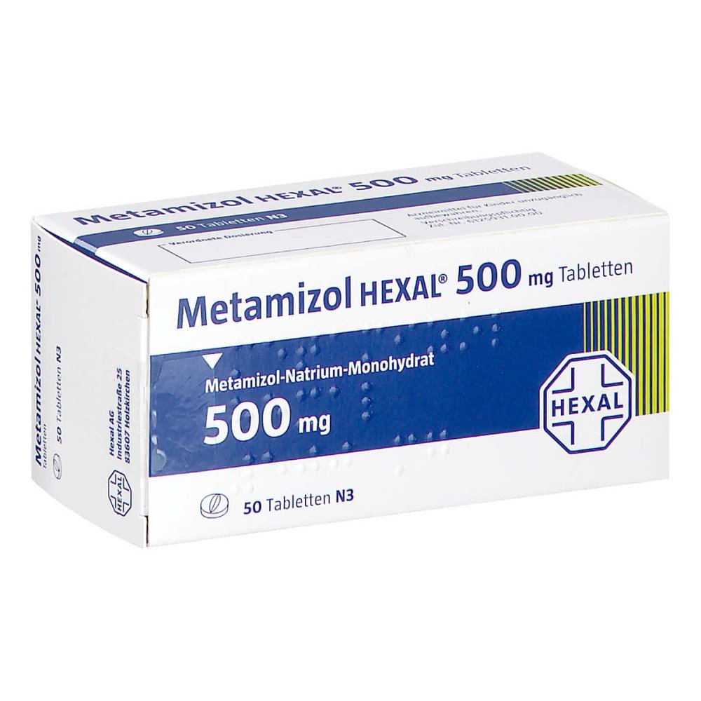 Metamizol Hexal 500 Mg Tabletten (50 stk)