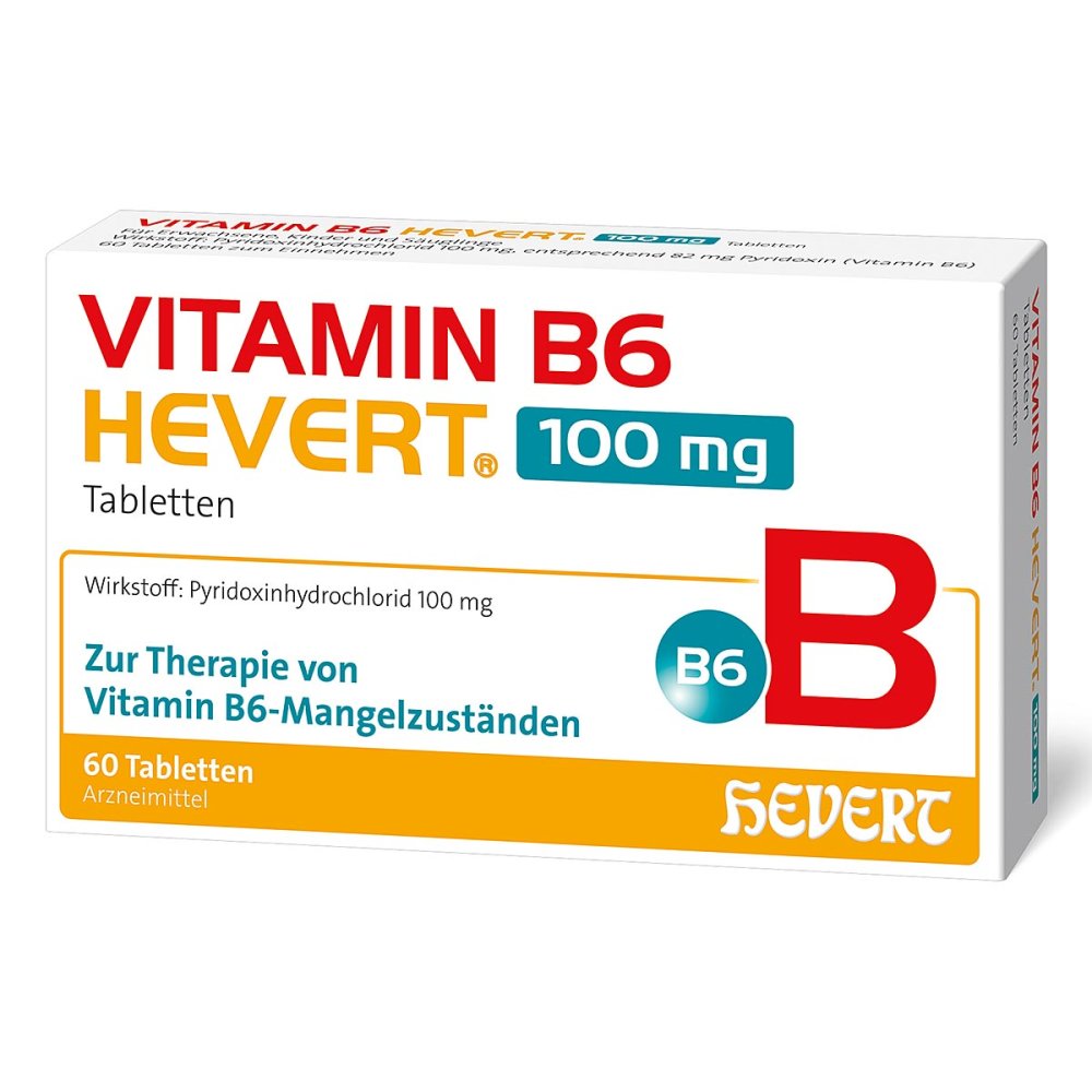 Vitamin B6 Hevert 100 Mg Tabletten (60 stk)