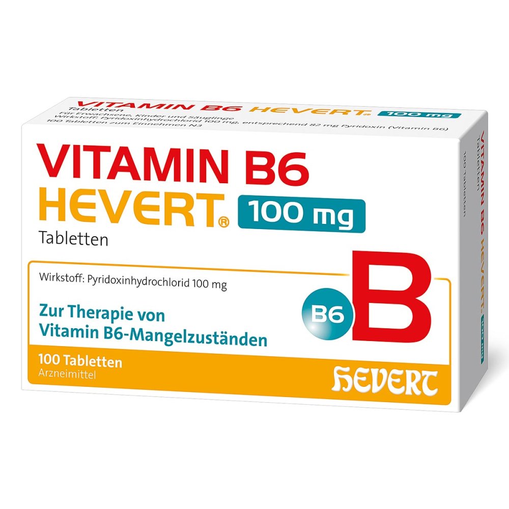 Vitamin B6 Hevert 100 Mg Tabletten (100 stk)