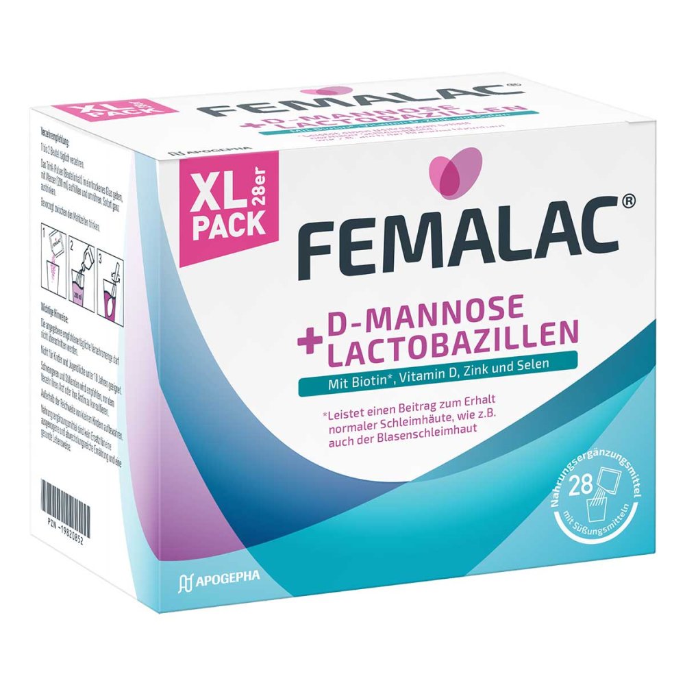 Femalac D-Mannose+Lactobazillen Plv.Z.H.E.L.Z.E. (28 stk)