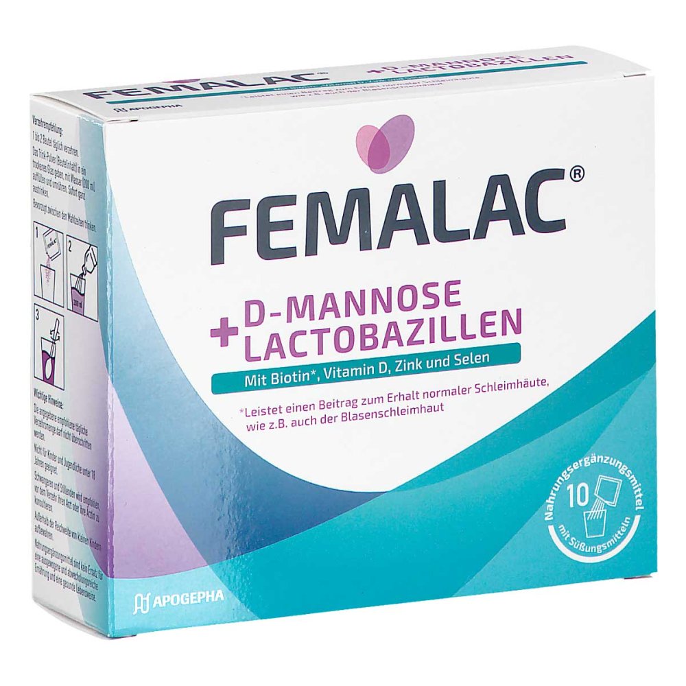 Femalac D-Mannose+Lactobazillen Plv.Z.H.E.L.Z.E. (10 stk)