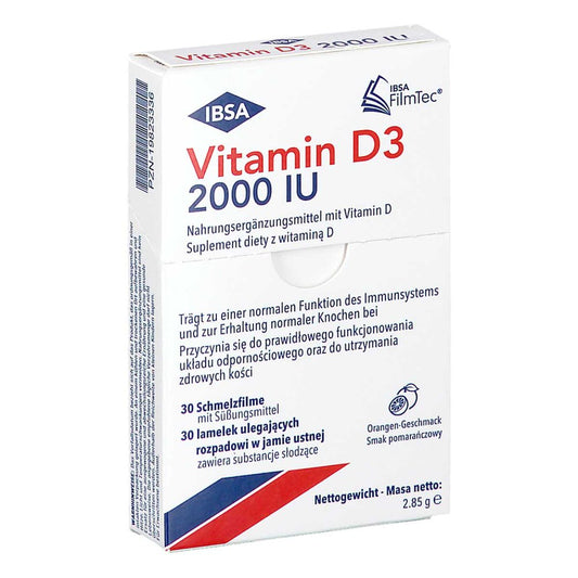 Vitamin D3 2000 I.E. Schmelzfilm (30 stk)