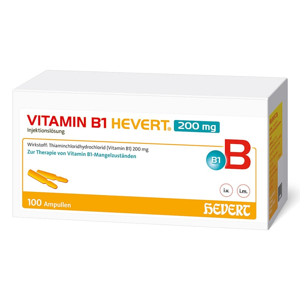 Vitamin B1 Hevert 200 Mg Injektionslösung Amp. (100X2 ml)