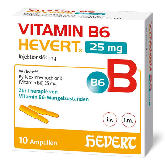 Vitamin B6 Hevert 25 Mg Injektionslösung (10X2 ml)