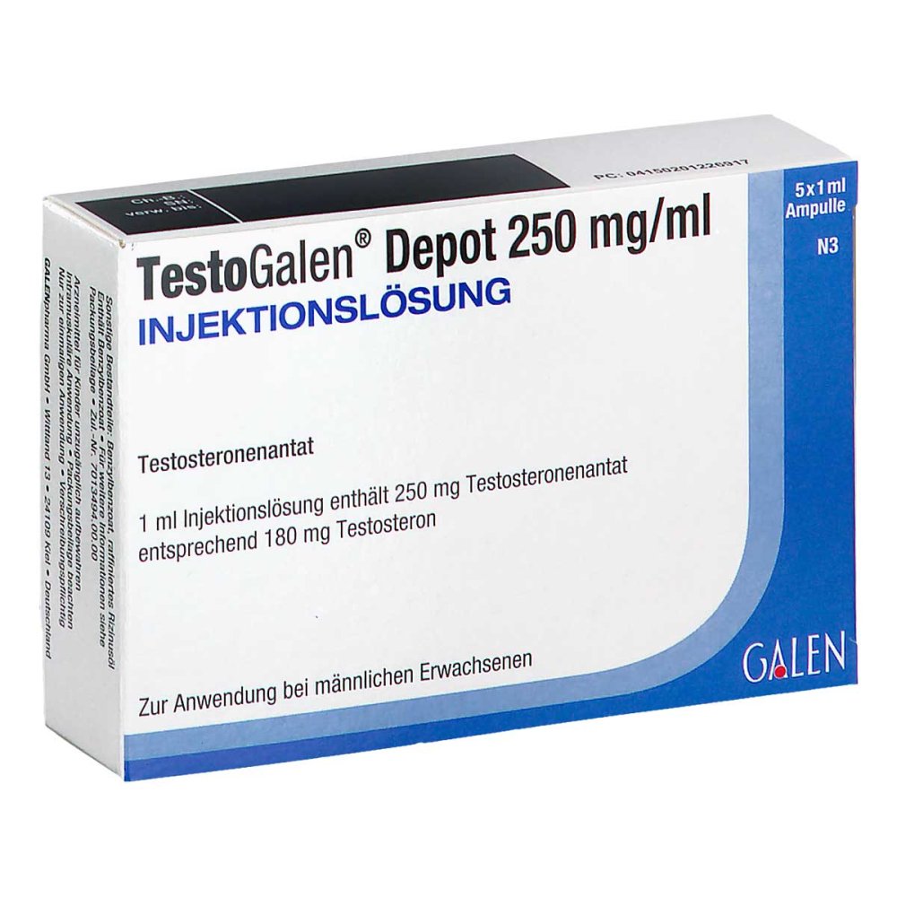 Testogalen Depot 250 Mg/Ml Injektionslösung (5 stk)