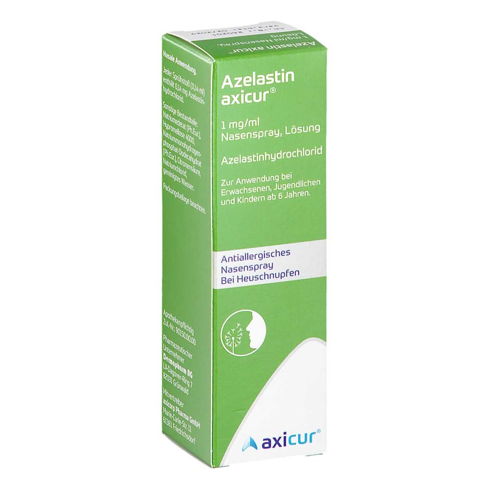 Azelastin Axicur 1 Mg/Ml Nasenspray Lösung (10 ml)