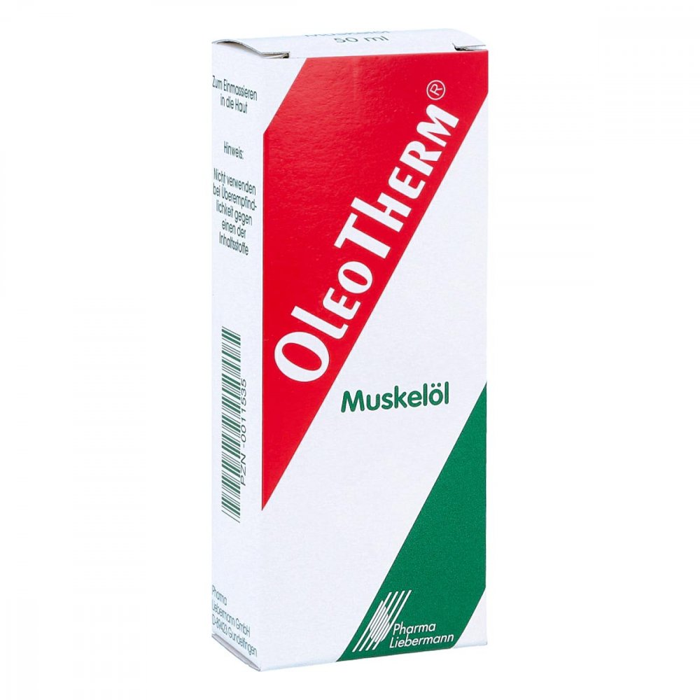 Das Produktfoto zeigt Oleotherm Muskelöl PZN 00011535