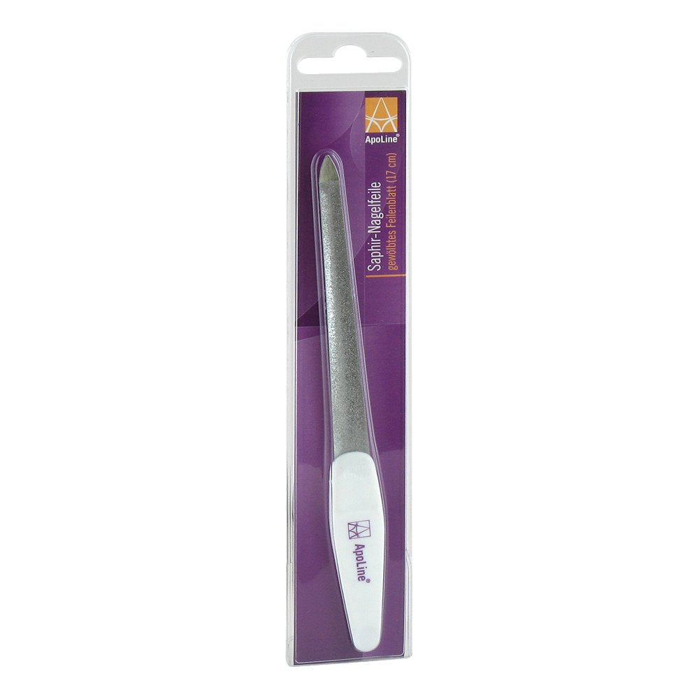 Das Produktfoto zeigt Apoline Nagelfeile Gewölbt 17 Cm Verchromt PZN 00149601