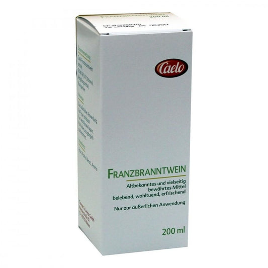 Das Produktfoto zeigt Franzbranntwein Caelo Hv-Packung PZN 02096487