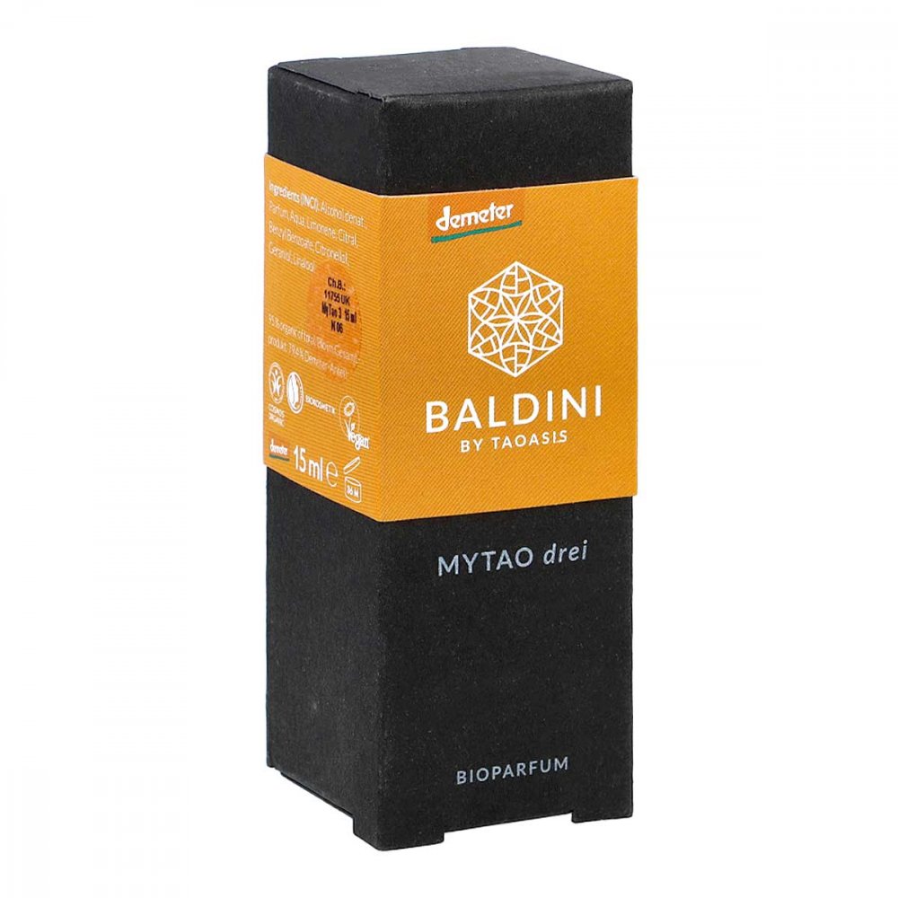Das Produktfoto zeigt Mytao Mein Bioparfum Drei PZN 02838090