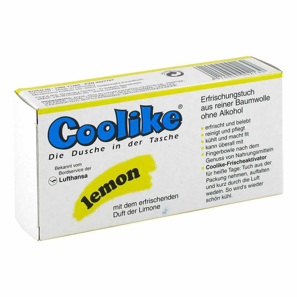 Das Produktfoto zeigt Coolike Feucht Tücher Lemon Bw PZN 03227767
