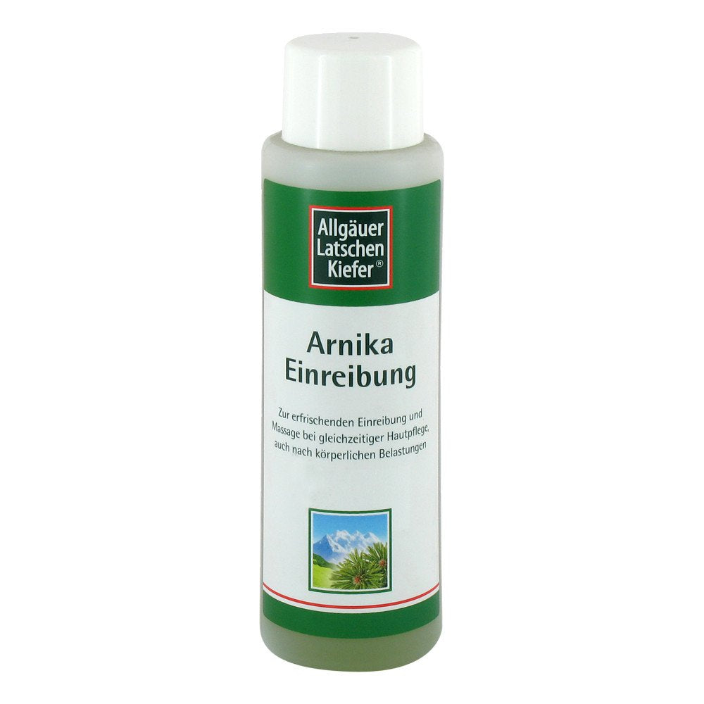 Das Produktfoto zeigt Allgäuer Latschenk. Arnika Extra Stark Einreibung PZN 03765430