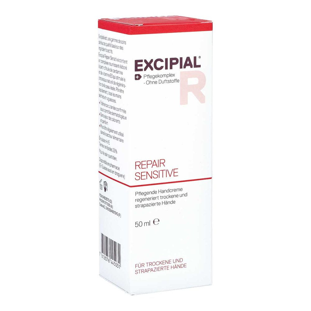 Das Produktfoto zeigt Excipial Repair Sensitive Creme PZN 04853573