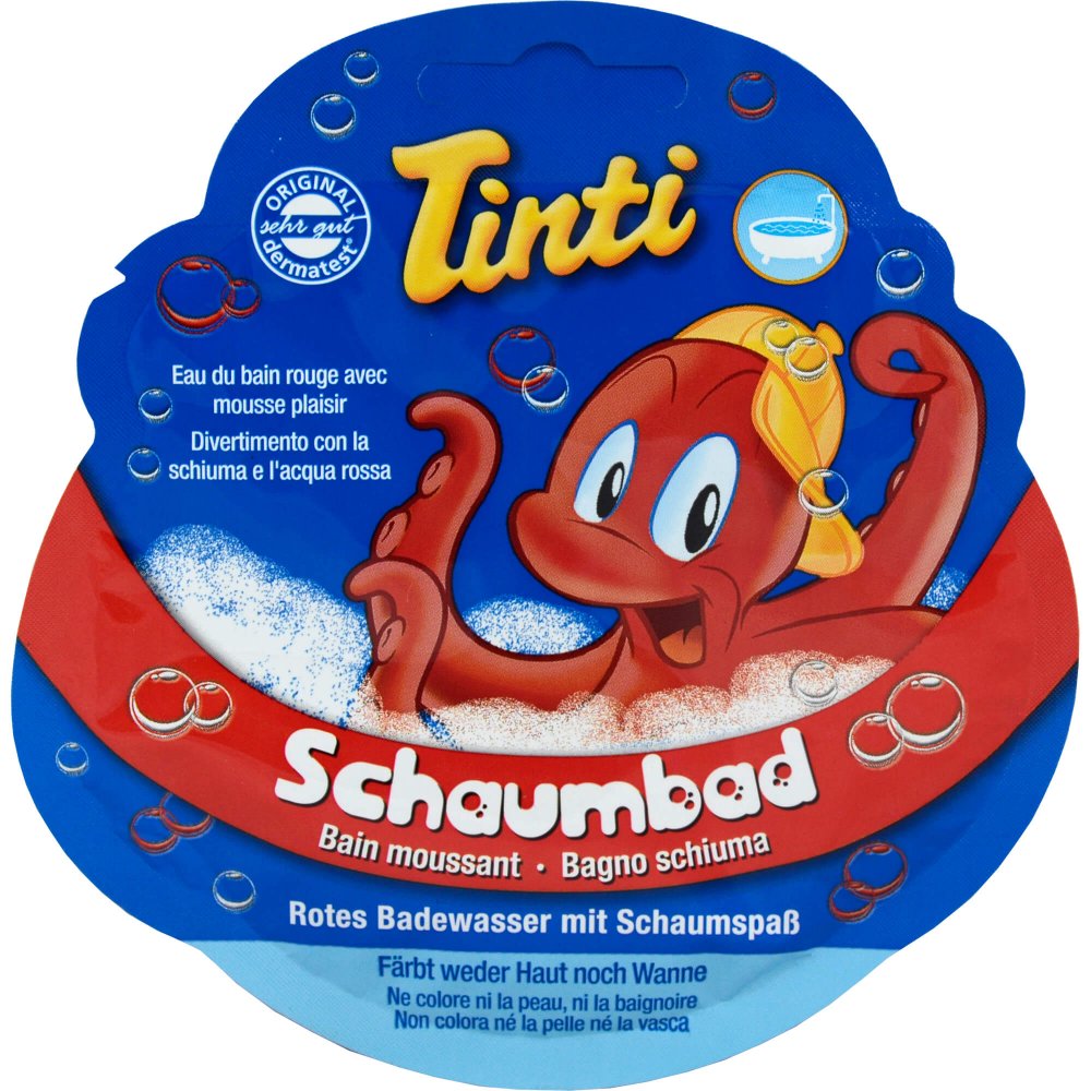 Das Produktfoto zeigt Tinti Schaumbad Rot Sachet PZN 05359220