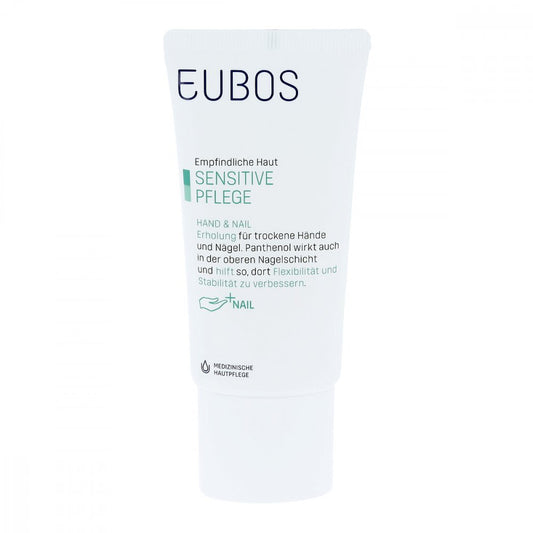 Das Produktfoto zeigt Eubos Sensitive Hand & Nail Creme Sens.Haut PZN 06064863