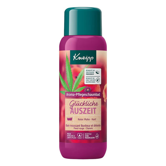 Das Produktfoto zeigt Kneipp Aroma-Pflegeschaumbad Glückliche Auszeit PZN 06127724