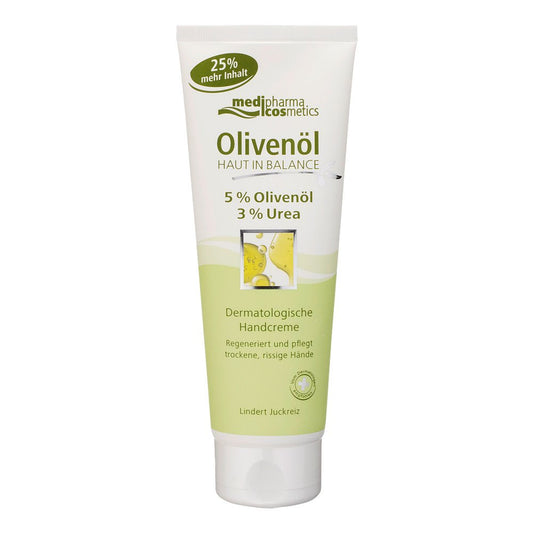 Das Produktfoto zeigt Haut In Balance Olivenöl Derm.Handcreme PZN 06828148