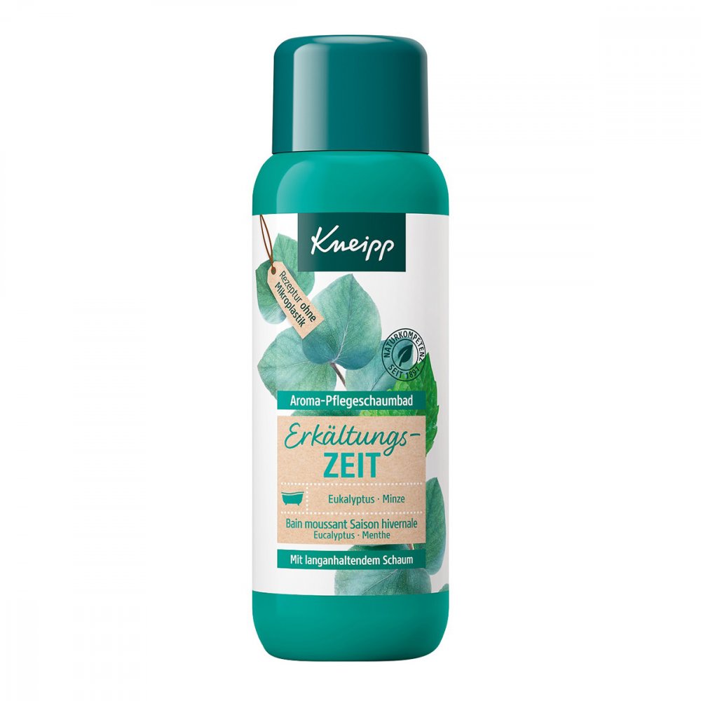 Das Produktfoto zeigt Kneipp Aroma-Pflegeschaumbad Erkältungszeit PZN 06909651