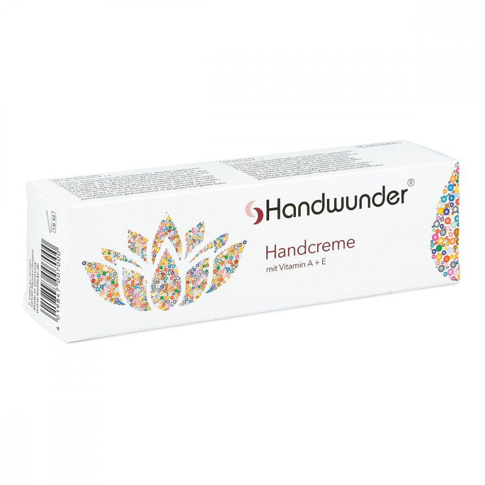 Das Produktfoto zeigt Handwunder Handcreme M.Vit.A+E PZN 06993953