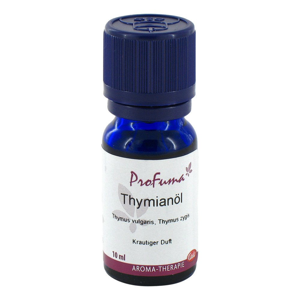 Das Produktfoto zeigt Thymian Öl Profuma Caelo Hv-Packung PZN 07112417
