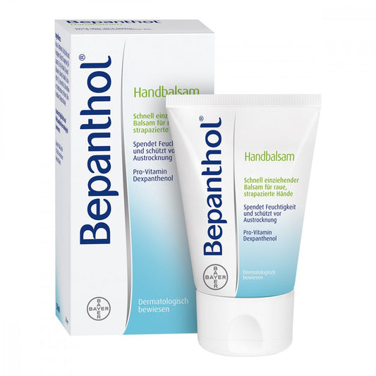 Das Produktfoto zeigt Bepanthol Handbalsam PZN 07387456