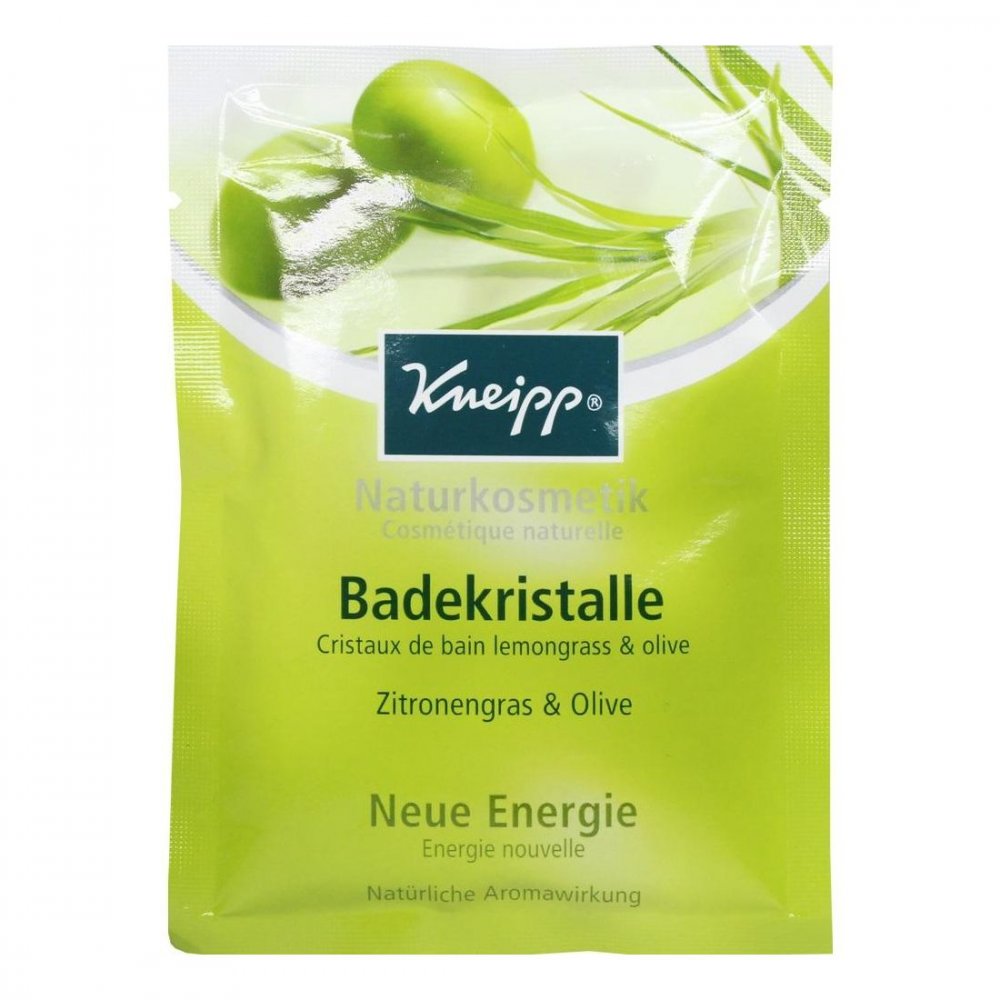 Das Produktfoto zeigt Kneipp Badekristalle Zitronengras & Olive PZN 08628330