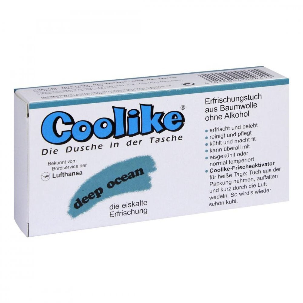 Das Produktfoto zeigt Coolike Erfrischungstuch Deep Ocean PZN 09063060