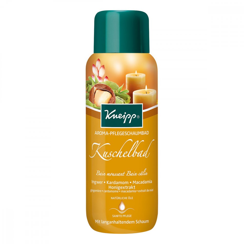 Das Produktfoto zeigt Kneipp Aroma-Pflegeschaumbad Kuschelbad PZN 09206849